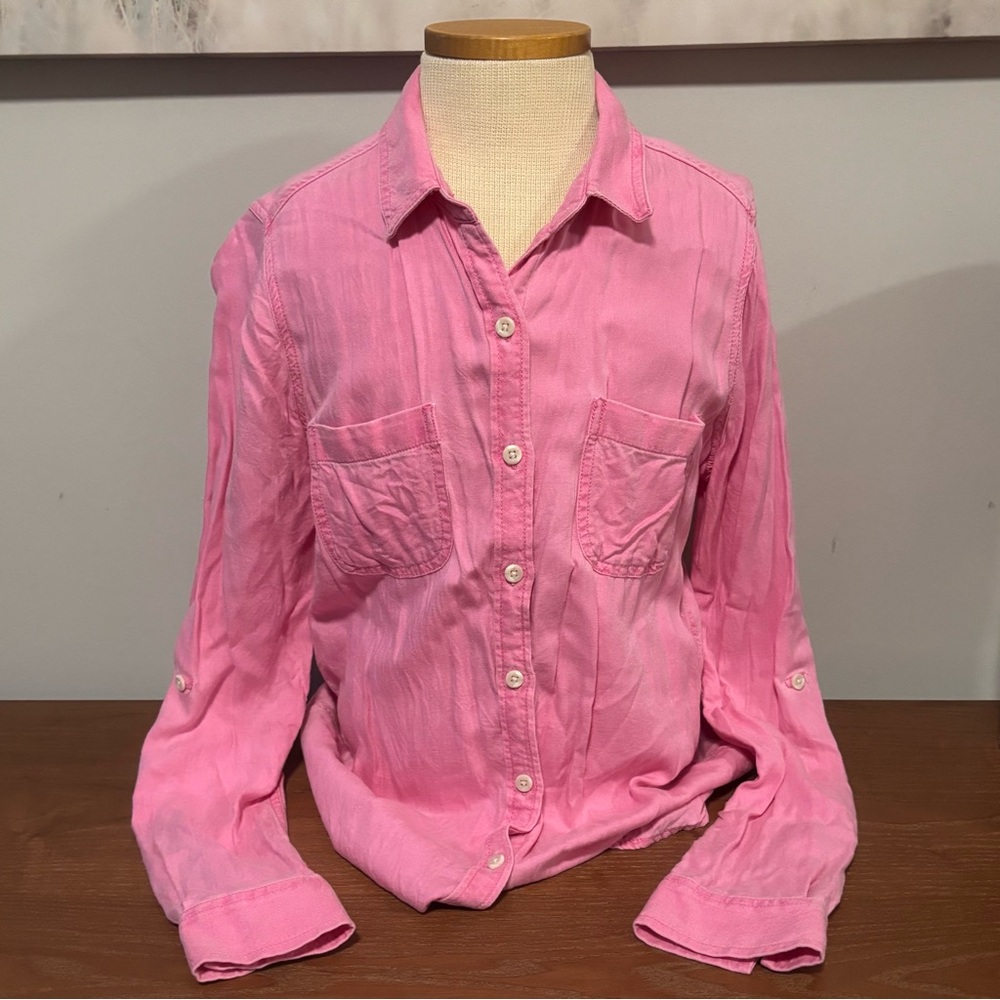 Women’s Pink Button-Up Shirt